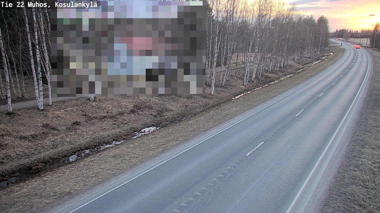 Kelikamerat Kuva Tie 22 Muhos, Kosulankylä, Muhos, Pohjois-Pohjanmaa