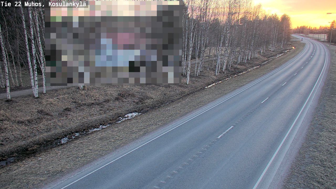 Kelikamerat Kuva Tie 22 Muhos, Kosulankylä, Muhos, Pohjois-Pohjanmaa