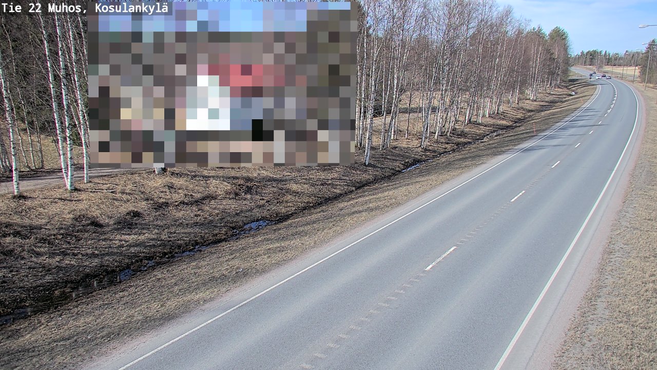 Kelikamerat Kuva Tie 22 Muhos, Kosulankylä, Muhos, Pohjois-Pohjanmaa