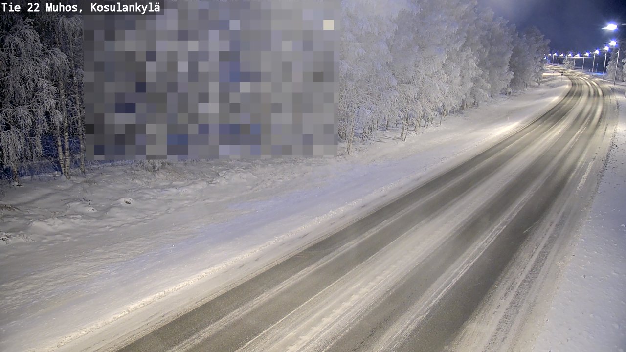 Weather Camera Image Road 22 Muhos, Kosulankylä, Muhos, Pohjois-Pohjanmaa