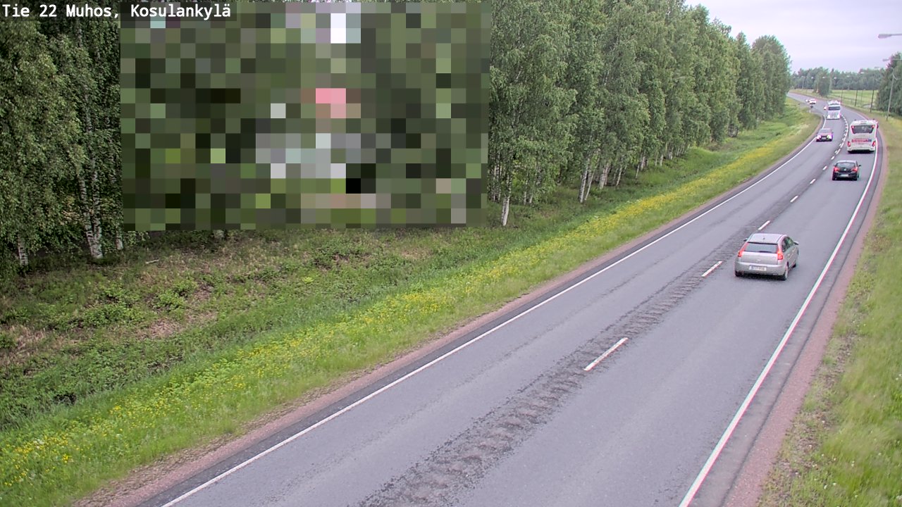Kelikamerat Kuva Tie 22 Muhos, Kosulankylä, Muhos, Pohjois-Pohjanmaa