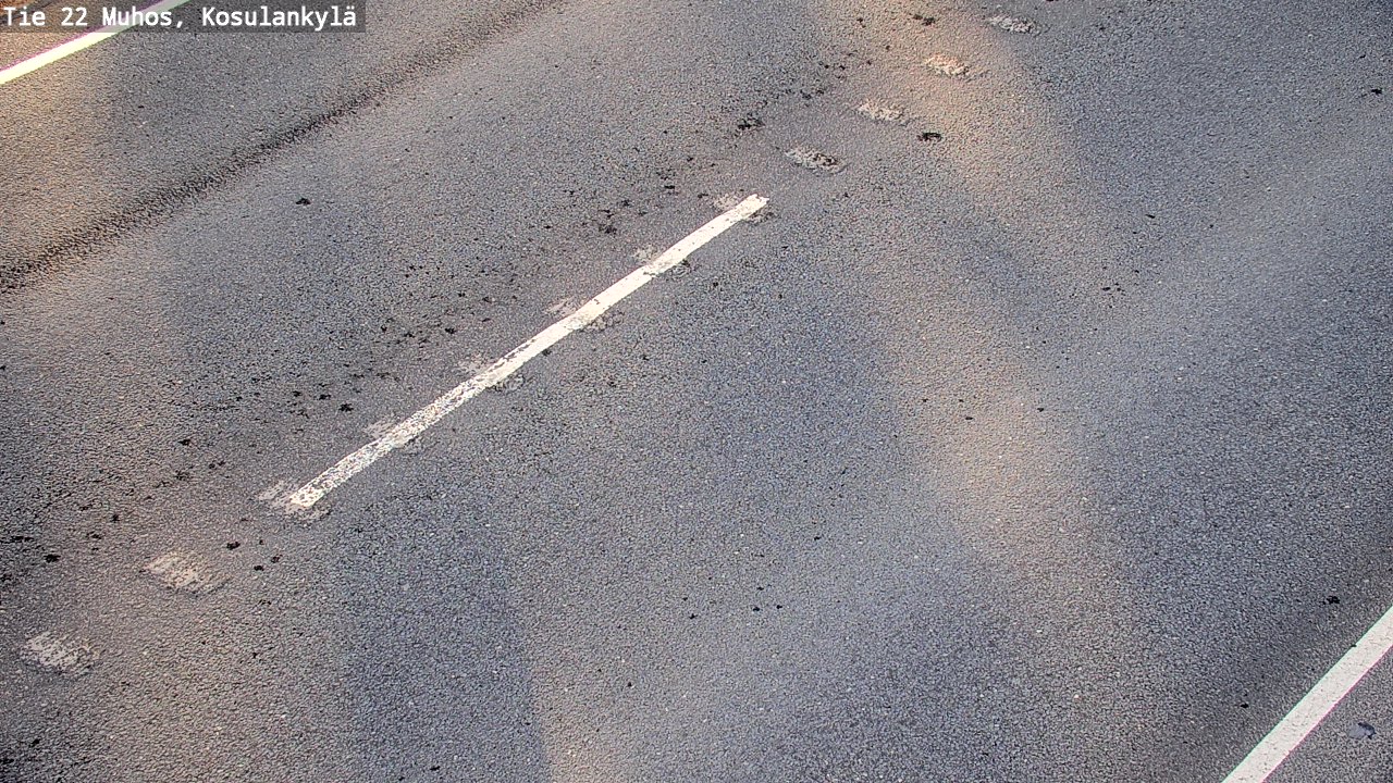Weather Camera Image Väg 22 Muhos, Kosulankylä, Muhos, Pohjois-Pohjanmaa