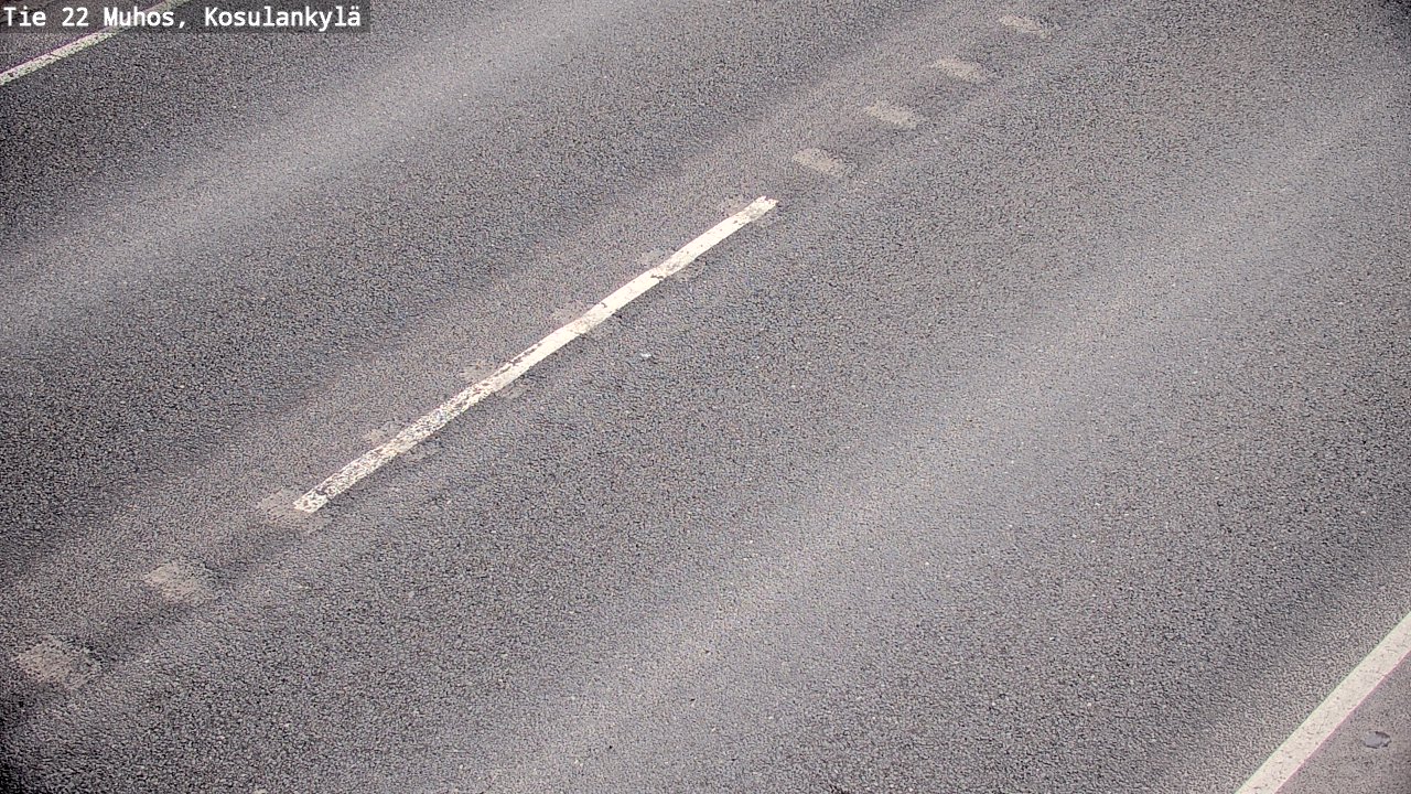 Weather Camera Image Väg 22 Muhos, Kosulankylä, Muhos, Pohjois-Pohjanmaa