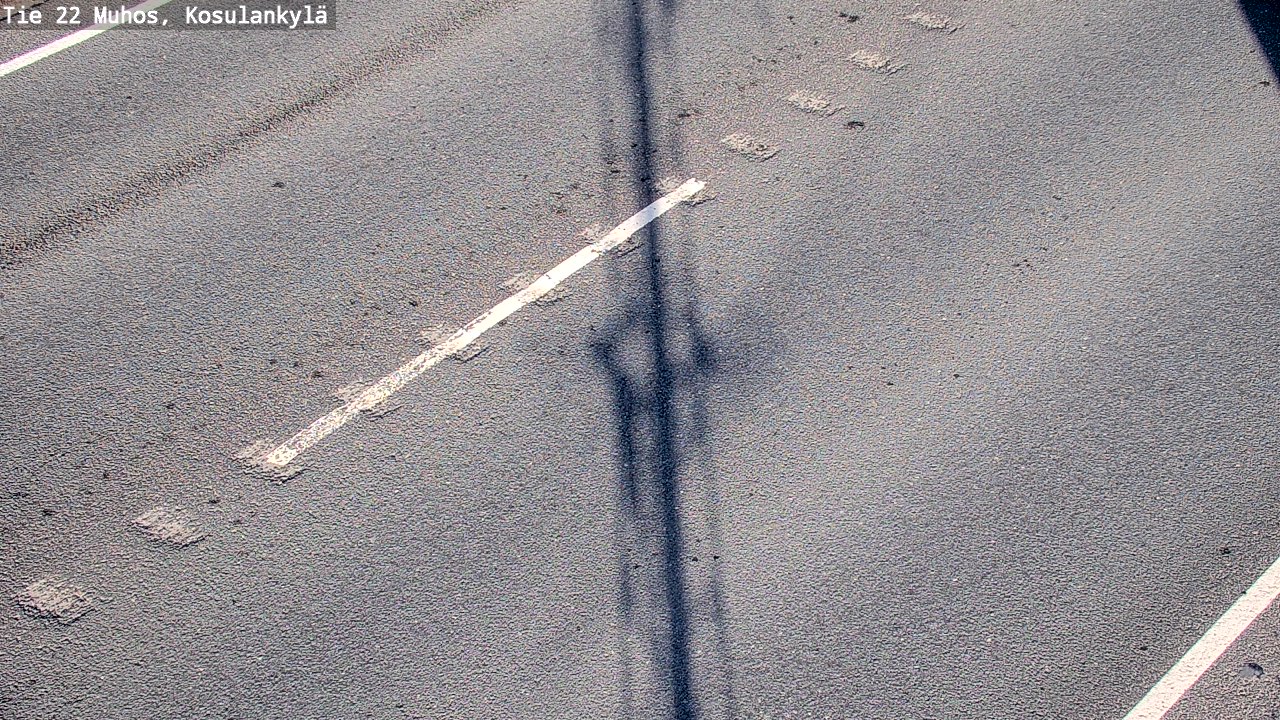 Weather Camera Image Väg 22 Muhos, Kosulankylä, Muhos, Pohjois-Pohjanmaa
