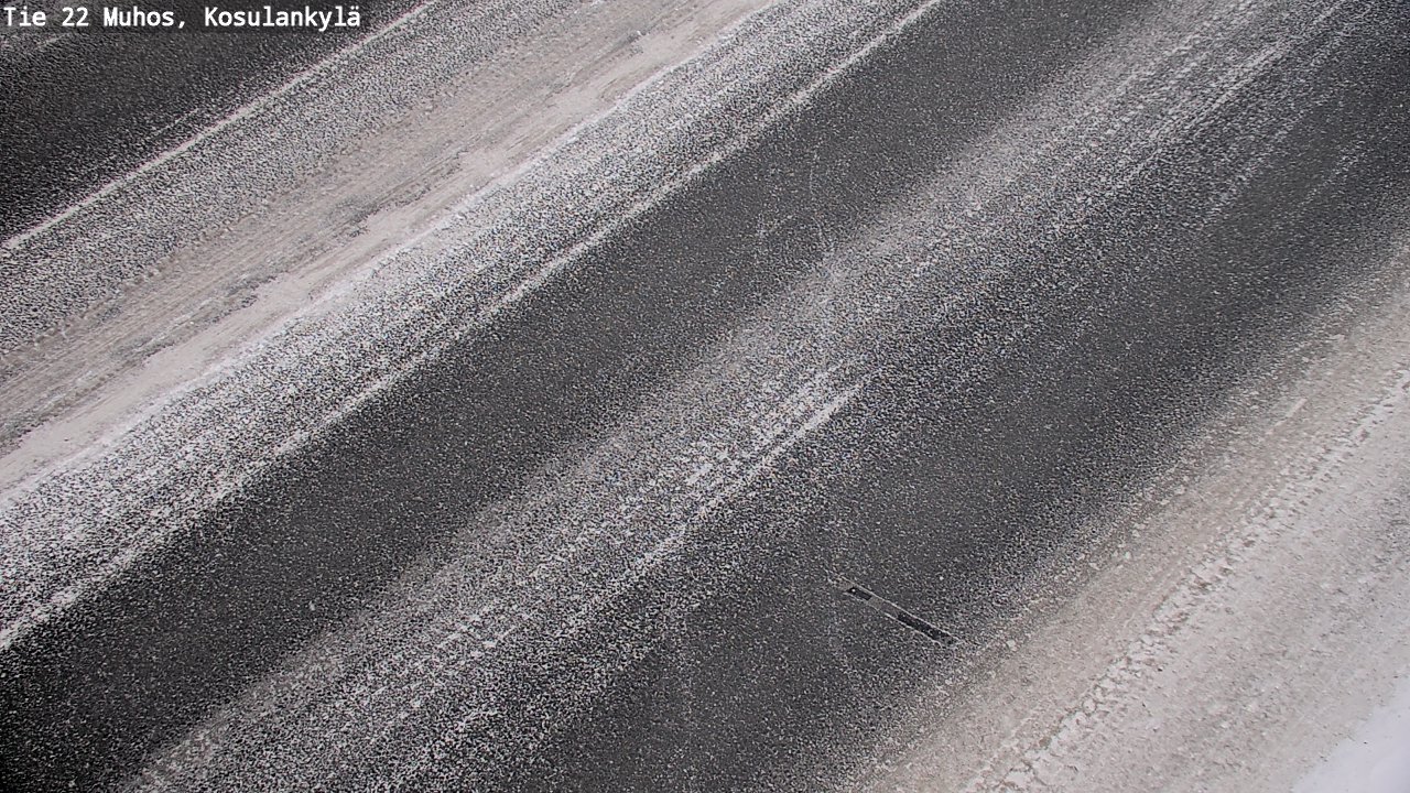 Weather Camera Image Väg 22 Muhos, Kosulankylä, Muhos, Pohjois-Pohjanmaa
