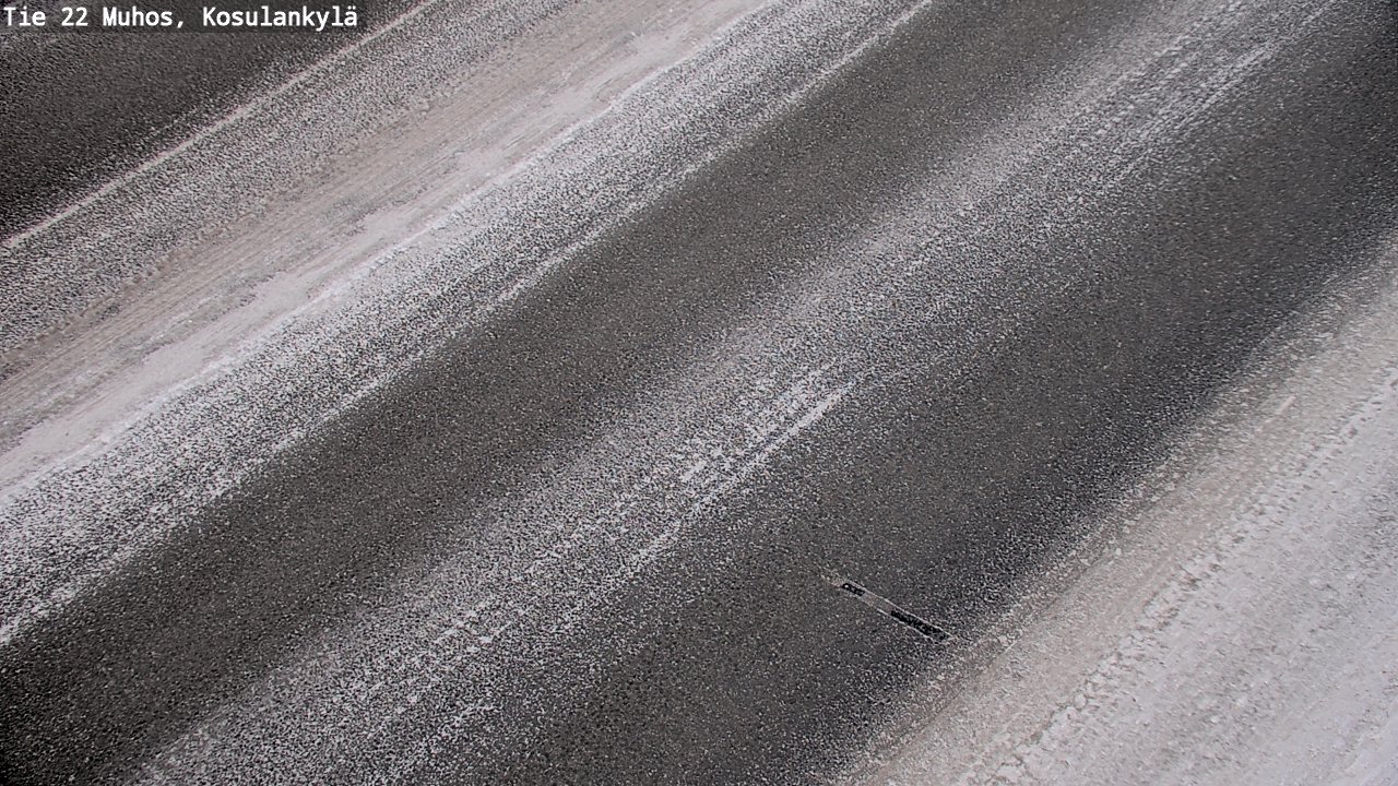 Weather Camera Image Road 22 Muhos, Kosulankylä, Muhos, Pohjois-Pohjanmaa