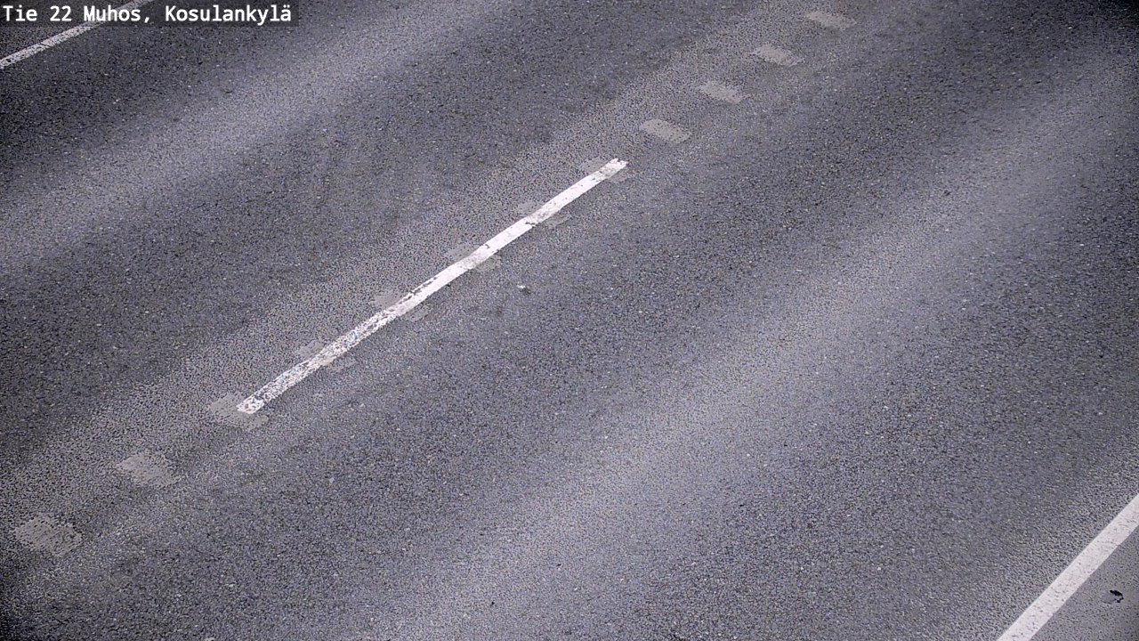Weather Camera Image Väg 22 Muhos, Kosulankylä, Muhos, Pohjois-Pohjanmaa