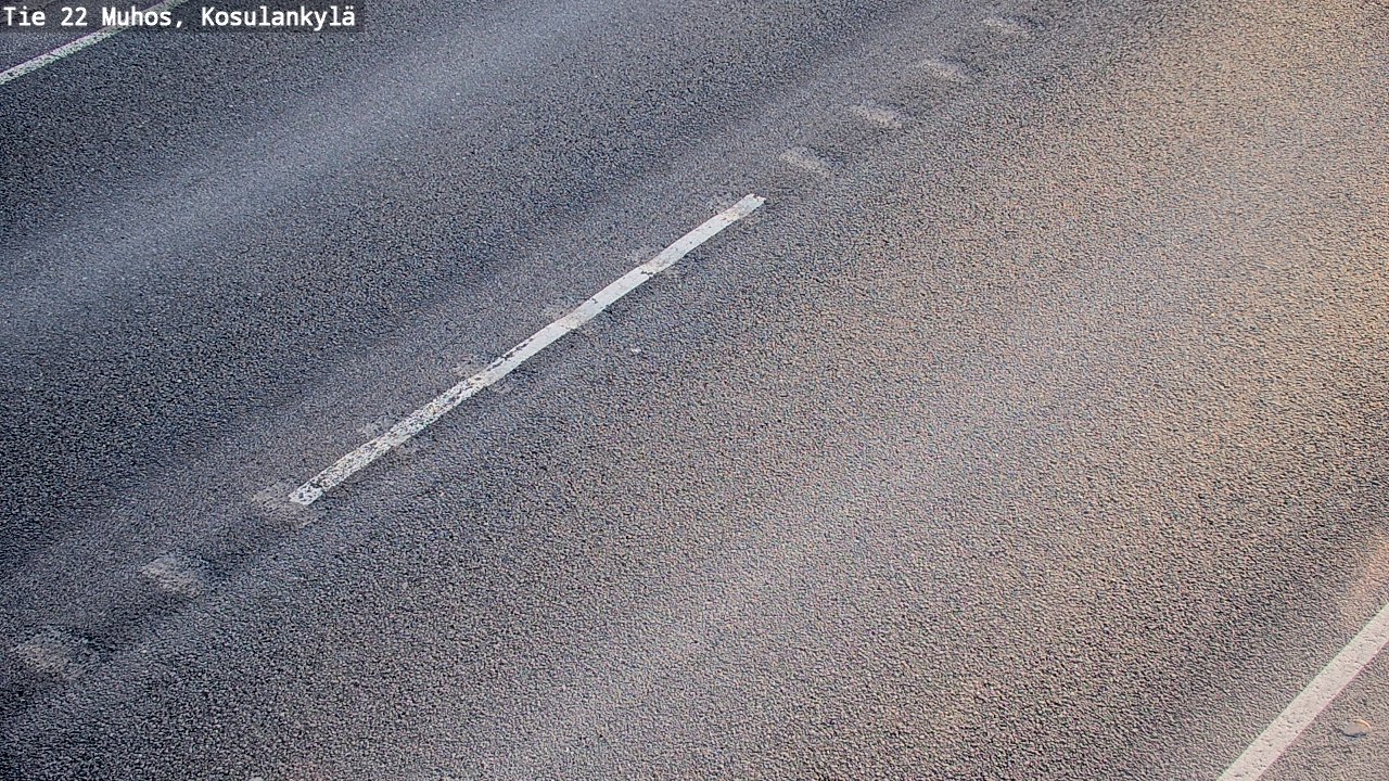 Weather Camera Image Väg 22 Muhos, Kosulankylä, Muhos, Pohjois-Pohjanmaa