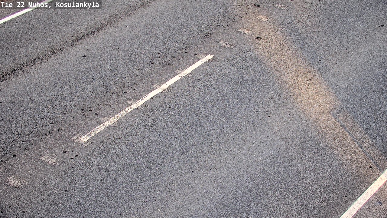 Weather Camera Image Väg 22 Muhos, Kosulankylä, Muhos, Pohjois-Pohjanmaa