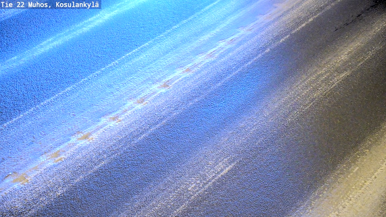Weather Camera Image Road 22 Muhos, Kosulankylä, Muhos, Pohjois-Pohjanmaa