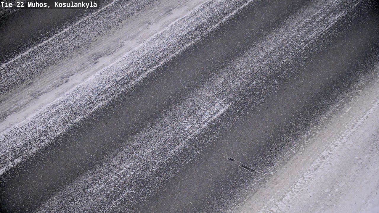 Weather Camera Image Väg 22 Muhos, Kosulankylä, Muhos, Pohjois-Pohjanmaa