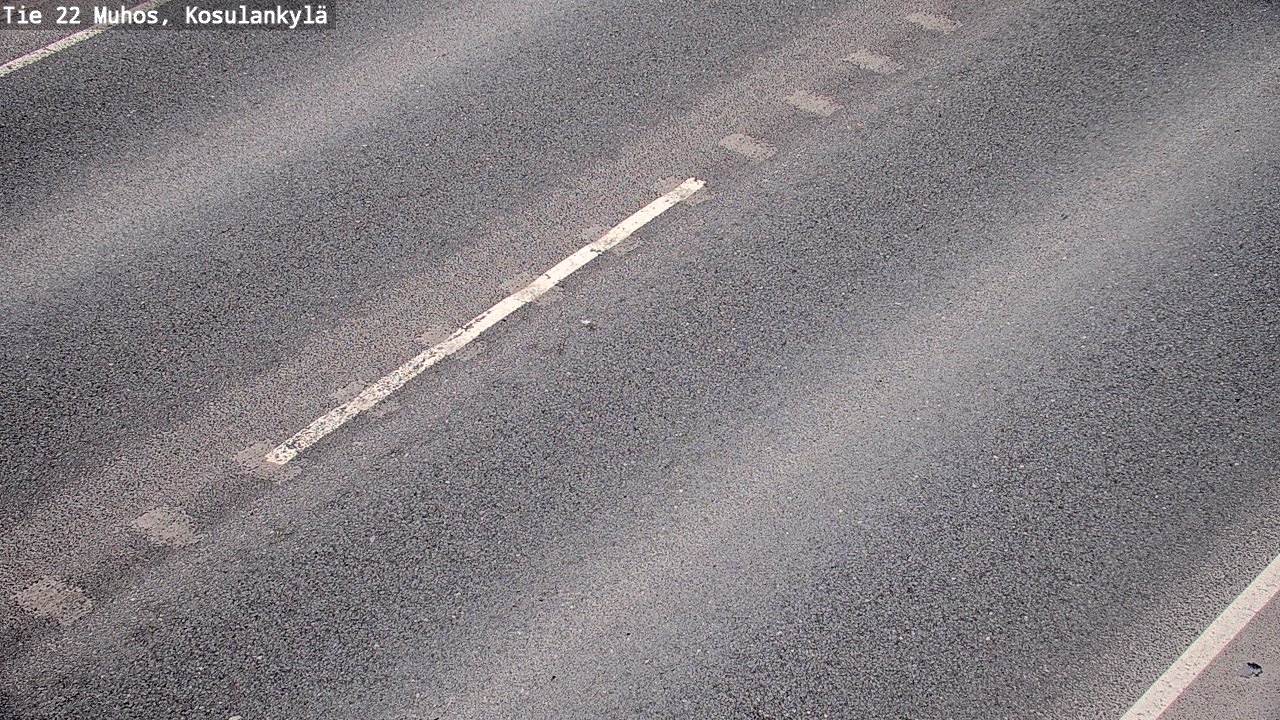 Weather Camera Image Väg 22 Muhos, Kosulankylä, Muhos, Pohjois-Pohjanmaa