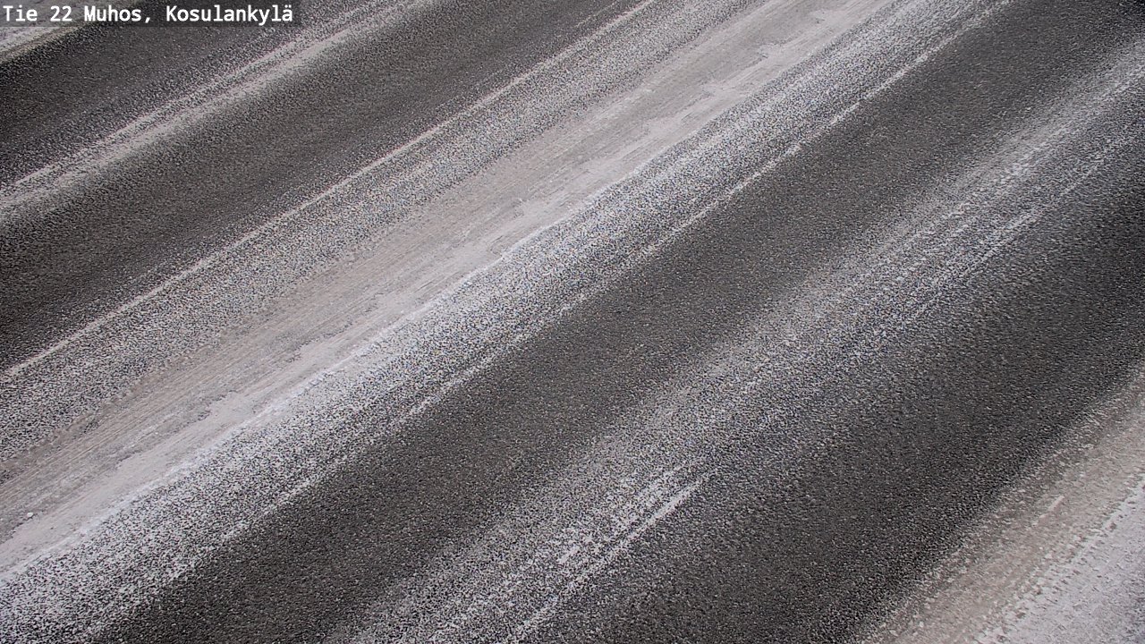 Weather Camera Image Road 22 Muhos, Kosulankylä, Muhos, Pohjois-Pohjanmaa