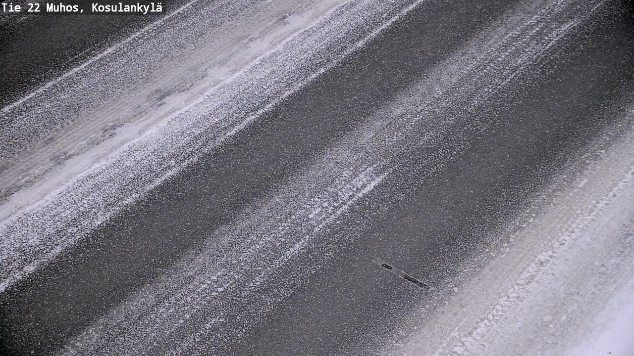 Weather Camera Image Väg 22 Muhos, Kosulankylä, Muhos, Pohjois-Pohjanmaa