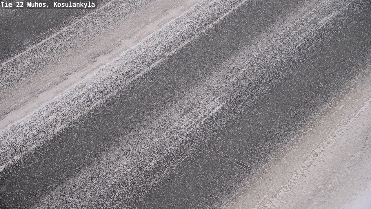 Weather Camera Image Väg 22 Muhos, Kosulankylä, Muhos, Pohjois-Pohjanmaa