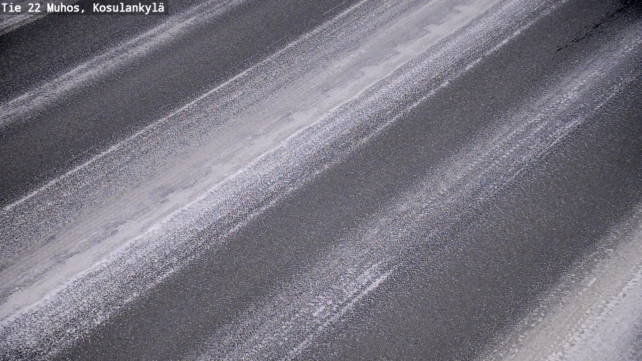 Weather Camera Image Road 22 Muhos, Kosulankylä, Muhos, Pohjois-Pohjanmaa