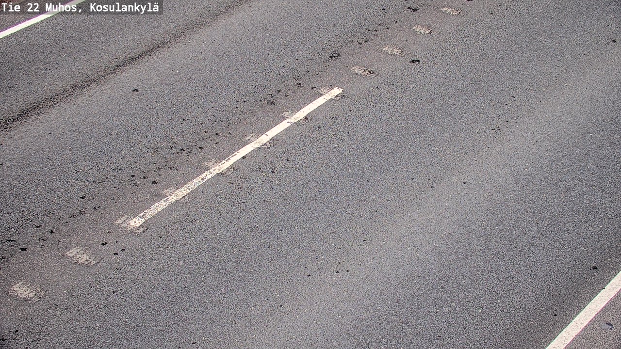 Weather Camera Image Väg 22 Muhos, Kosulankylä, Muhos, Pohjois-Pohjanmaa
