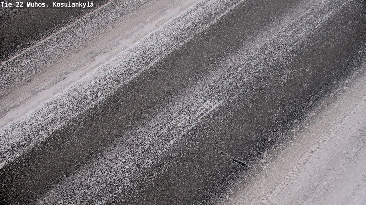 Weather Camera Image Road 22 Muhos, Kosulankylä, Muhos, Pohjois-Pohjanmaa