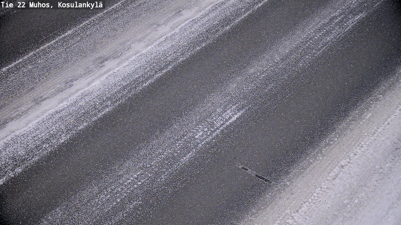 Weather Camera Image Road 22 Muhos, Kosulankylä, Muhos, Pohjois-Pohjanmaa
