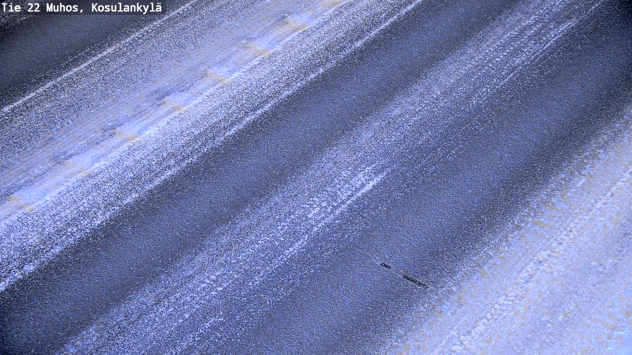 Weather Camera Image Väg 22 Muhos, Kosulankylä, Muhos, Pohjois-Pohjanmaa