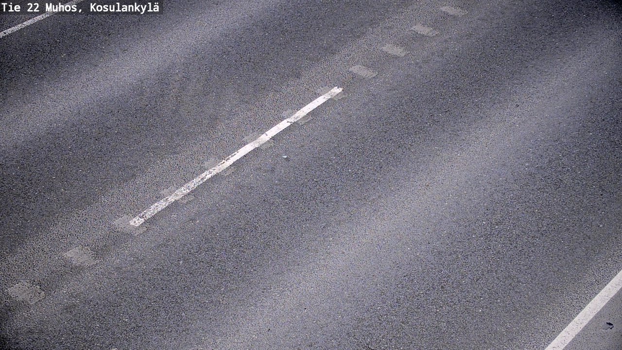 Weather Camera Image Väg 22 Muhos, Kosulankylä, Muhos, Pohjois-Pohjanmaa