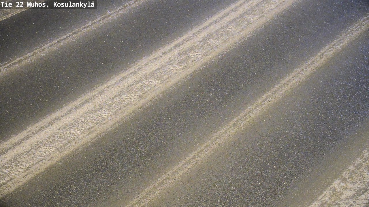 Weather Camera Image Väg 22 Muhos, Kosulankylä, Muhos, Pohjois-Pohjanmaa