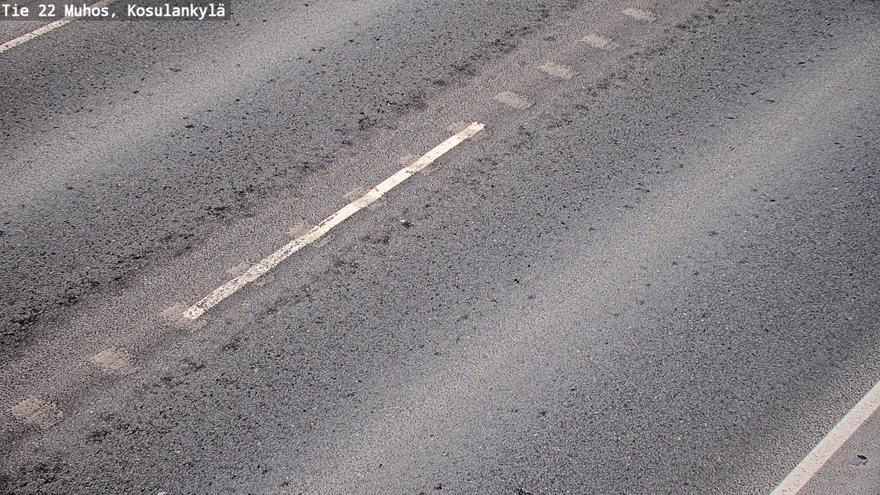 Weather Camera Image Väg 22 Muhos, Kosulankylä, Muhos, Pohjois-Pohjanmaa