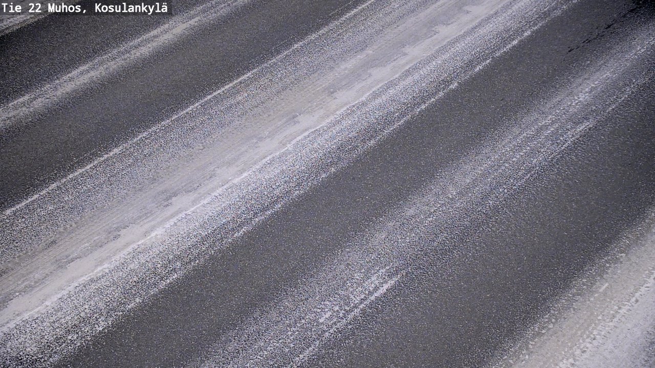Weather Camera Image Road 22 Muhos, Kosulankylä, Muhos, Pohjois-Pohjanmaa