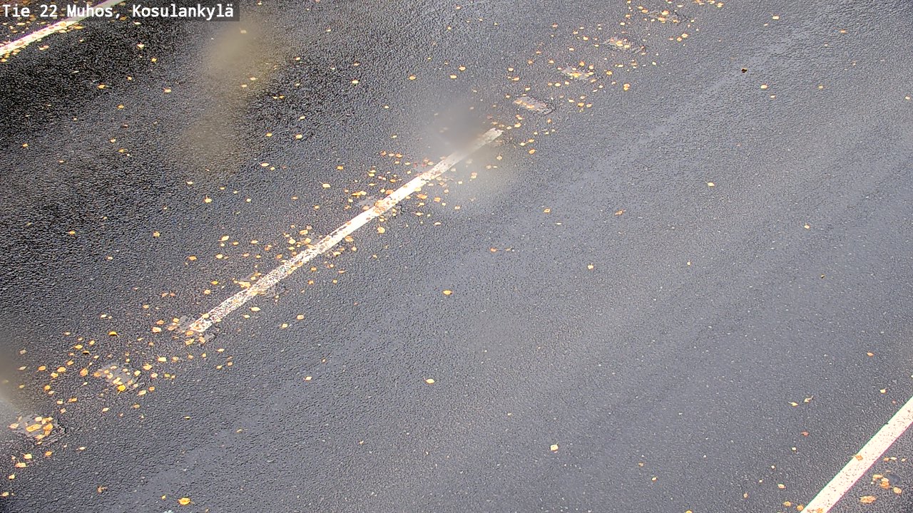Weather Camera Image Road 22 Muhos, Kosulankylä, Muhos, Pohjois-Pohjanmaa