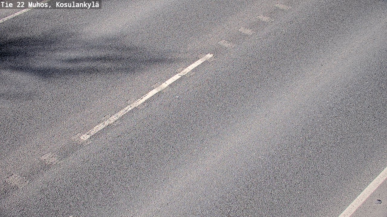 Weather Camera Image Väg 22 Muhos, Kosulankylä, Muhos, Pohjois-Pohjanmaa