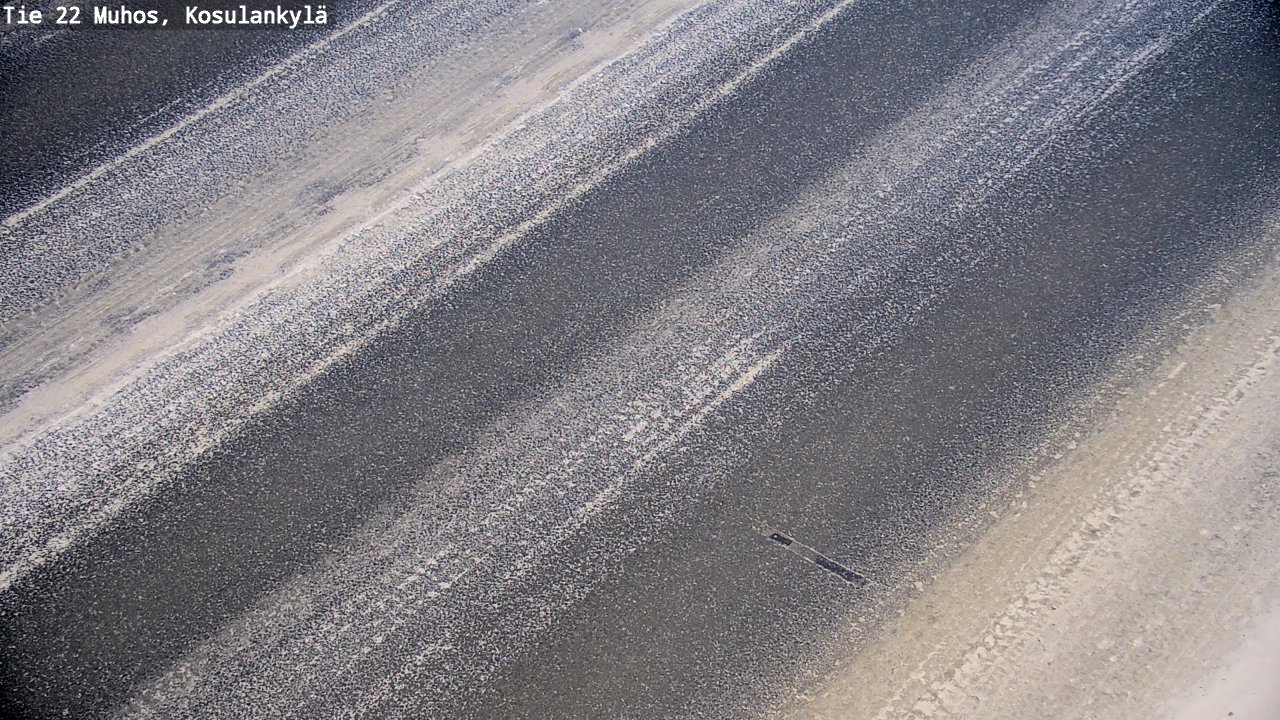 Weather Camera Image Väg 22 Muhos, Kosulankylä, Muhos, Pohjois-Pohjanmaa