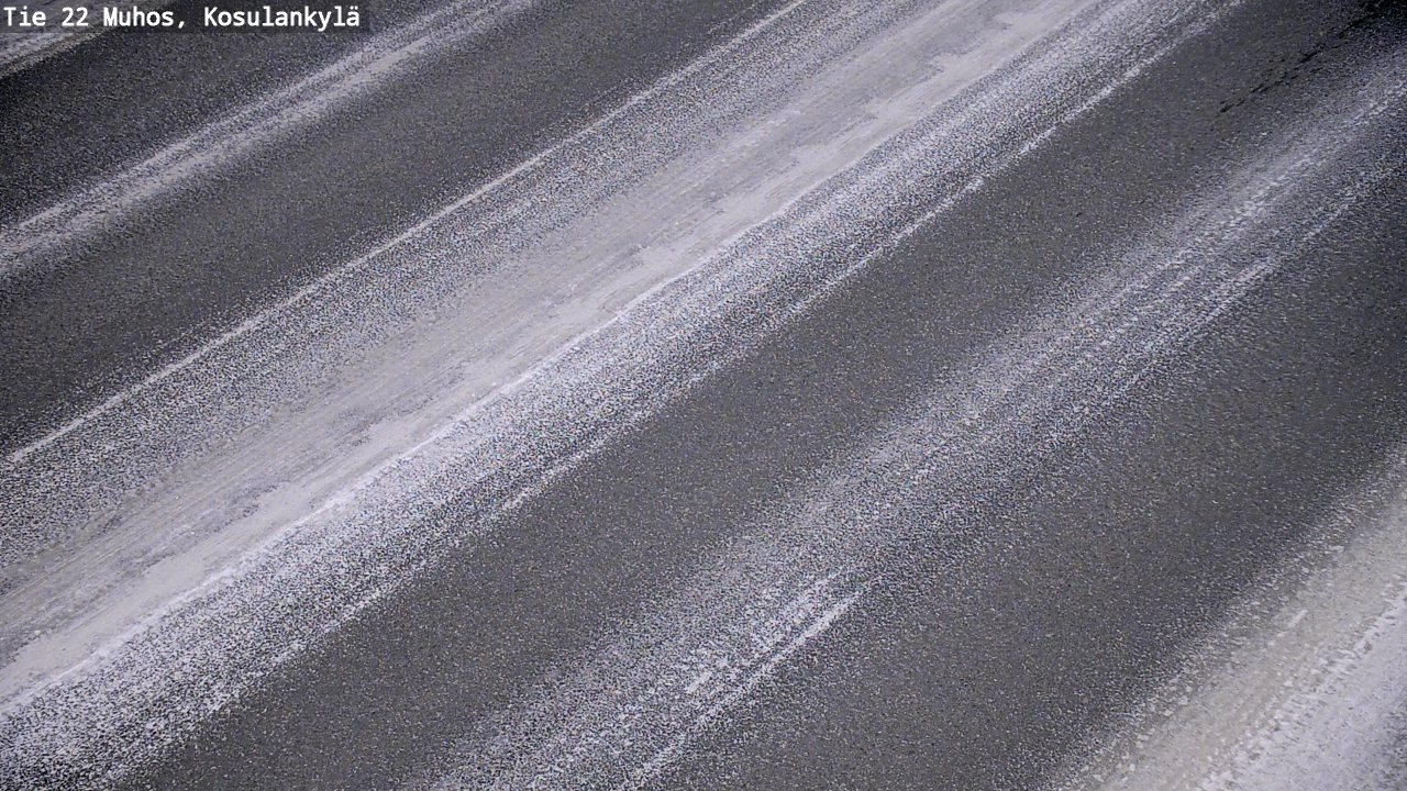 Weather Camera Image Road 22 Muhos, Kosulankylä, Muhos, Pohjois-Pohjanmaa