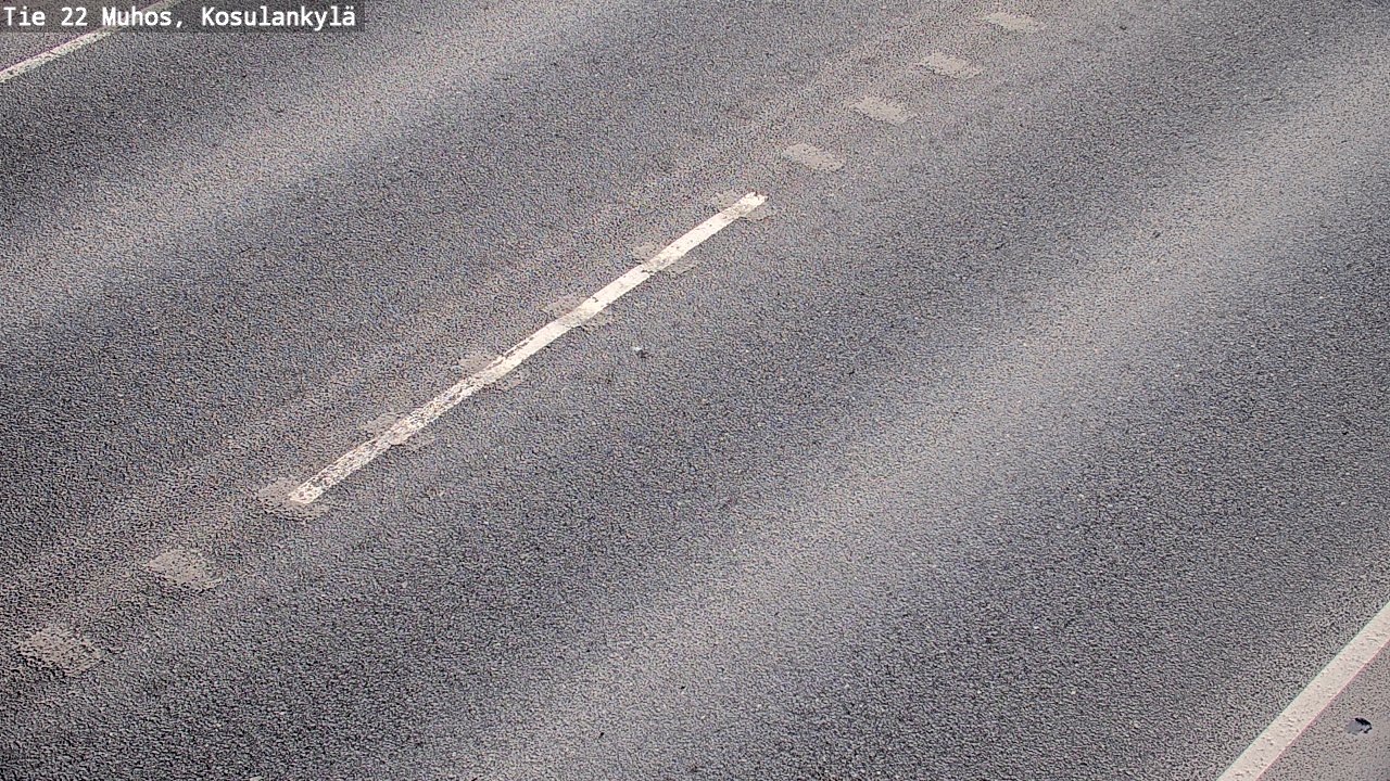 Weather Camera Image Väg 22 Muhos, Kosulankylä, Muhos, Pohjois-Pohjanmaa