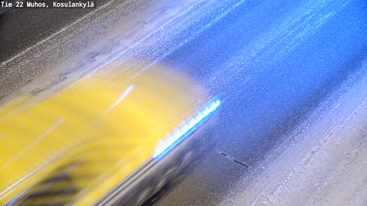 Weather Camera Image Road 22 Muhos, Kosulankylä, Muhos, Pohjois-Pohjanmaa