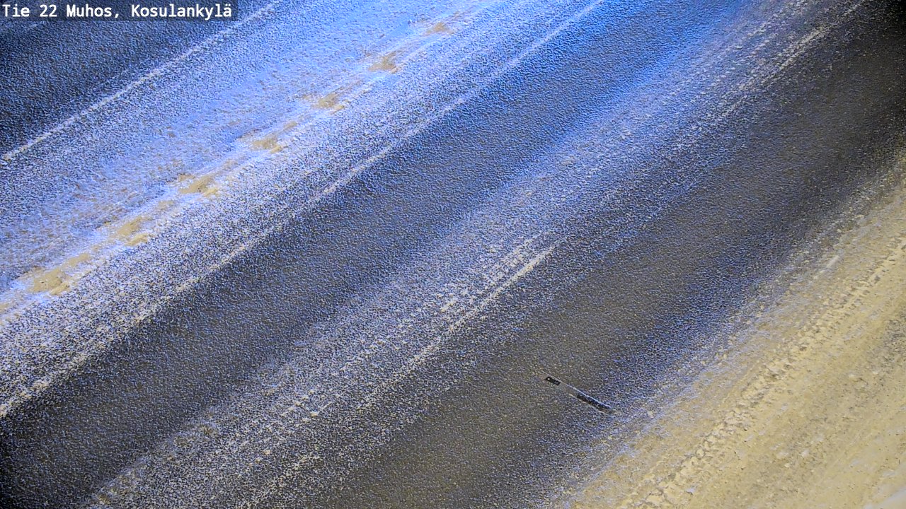 Weather Camera Image Väg 22 Muhos, Kosulankylä, Muhos, Pohjois-Pohjanmaa