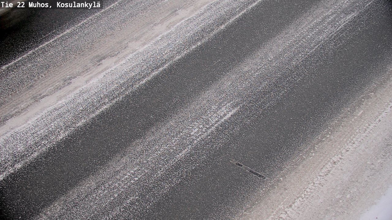 Weather Camera Image Väg 22 Muhos, Kosulankylä, Muhos, Pohjois-Pohjanmaa