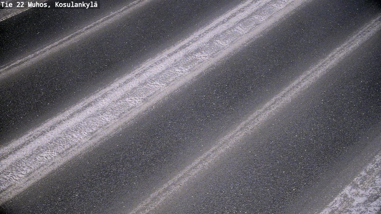 Weather Camera Image Väg 22 Muhos, Kosulankylä, Muhos, Pohjois-Pohjanmaa