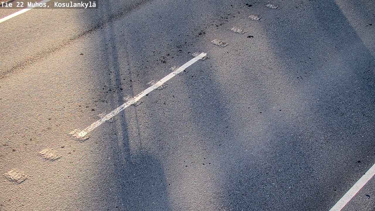Weather Camera Image Väg 22 Muhos, Kosulankylä, Muhos, Pohjois-Pohjanmaa