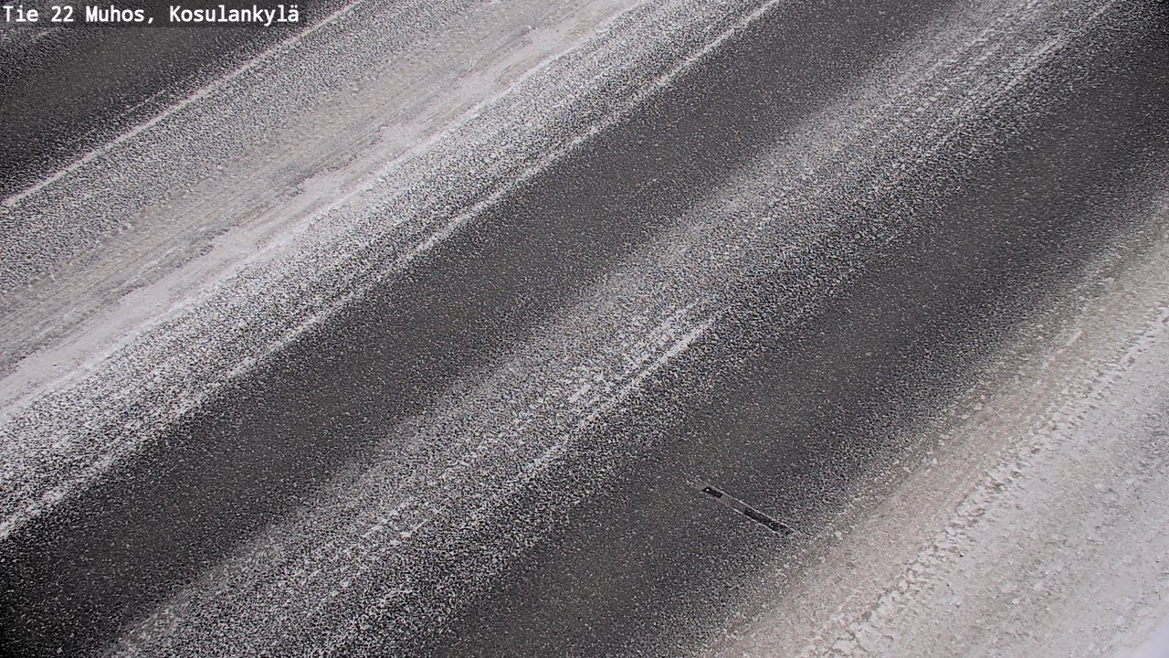 Weather Camera Image Väg 22 Muhos, Kosulankylä, Muhos, Pohjois-Pohjanmaa