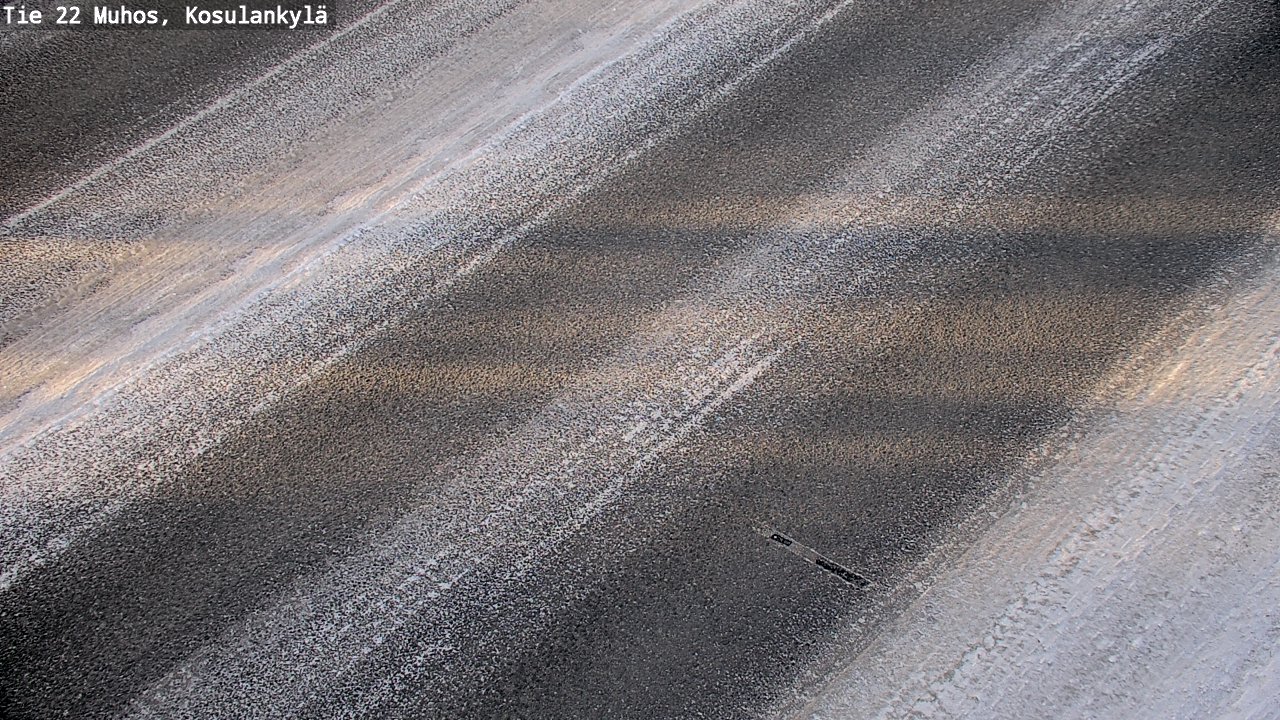 Weather Camera Image Road 22 Muhos, Kosulankylä, Muhos, Pohjois-Pohjanmaa