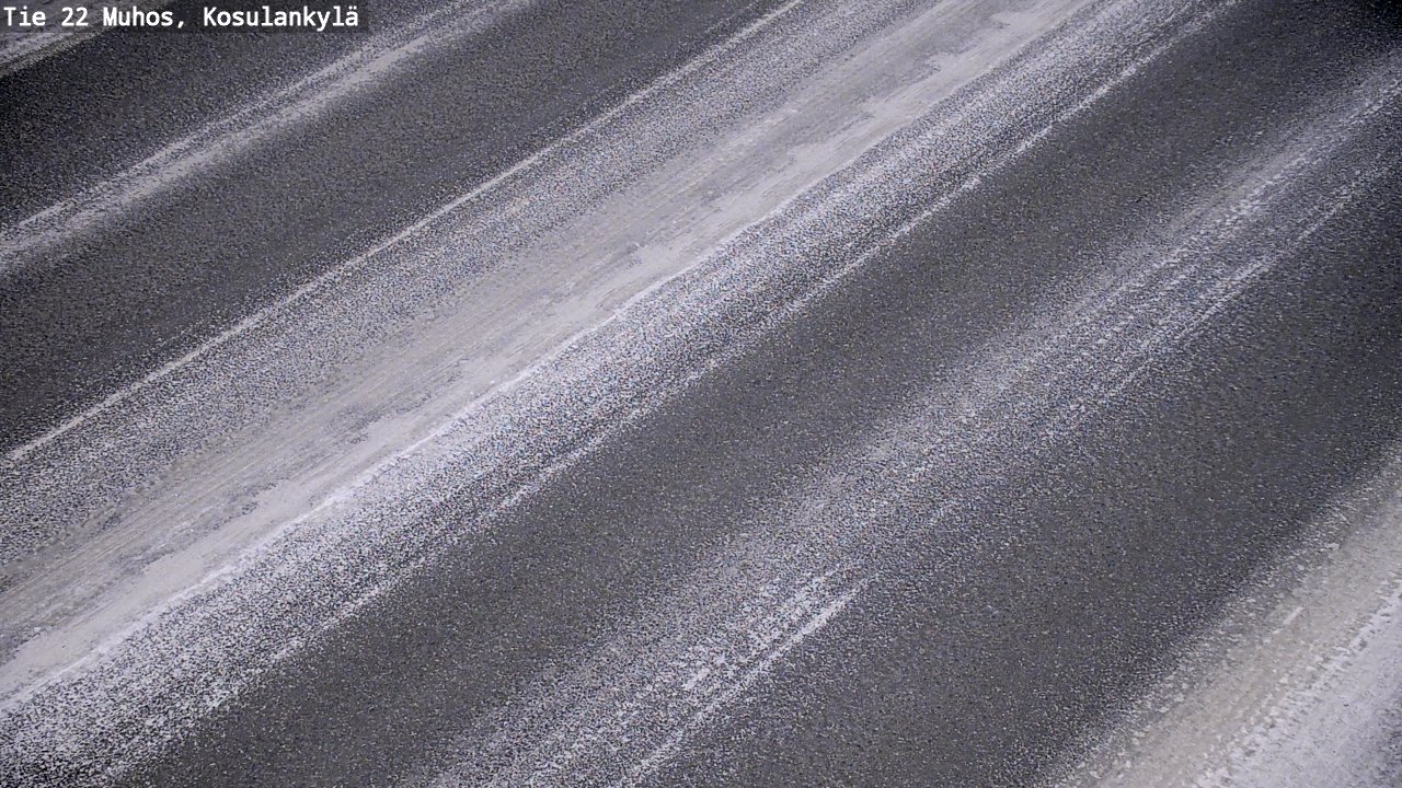 Weather Camera Image Road 22 Muhos, Kosulankylä, Muhos, Pohjois-Pohjanmaa