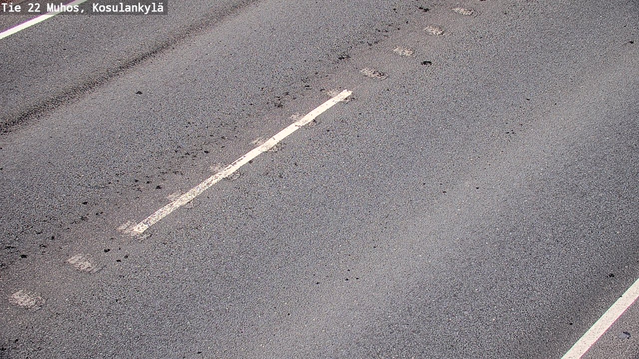 Weather Camera Image Väg 22 Muhos, Kosulankylä, Muhos, Pohjois-Pohjanmaa
