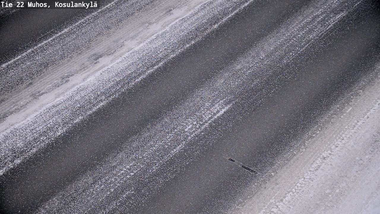 Weather Camera Image Väg 22 Muhos, Kosulankylä, Muhos, Pohjois-Pohjanmaa