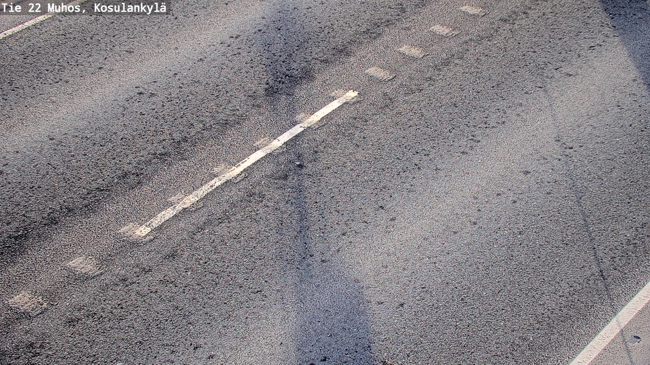 Weather Camera Image Väg 22 Muhos, Kosulankylä, Muhos, Pohjois-Pohjanmaa
