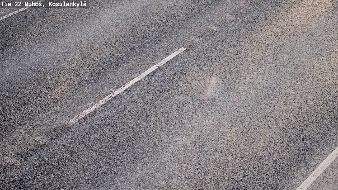 Weather Camera Image Väg 22 Muhos, Kosulankylä, Muhos, Pohjois-Pohjanmaa