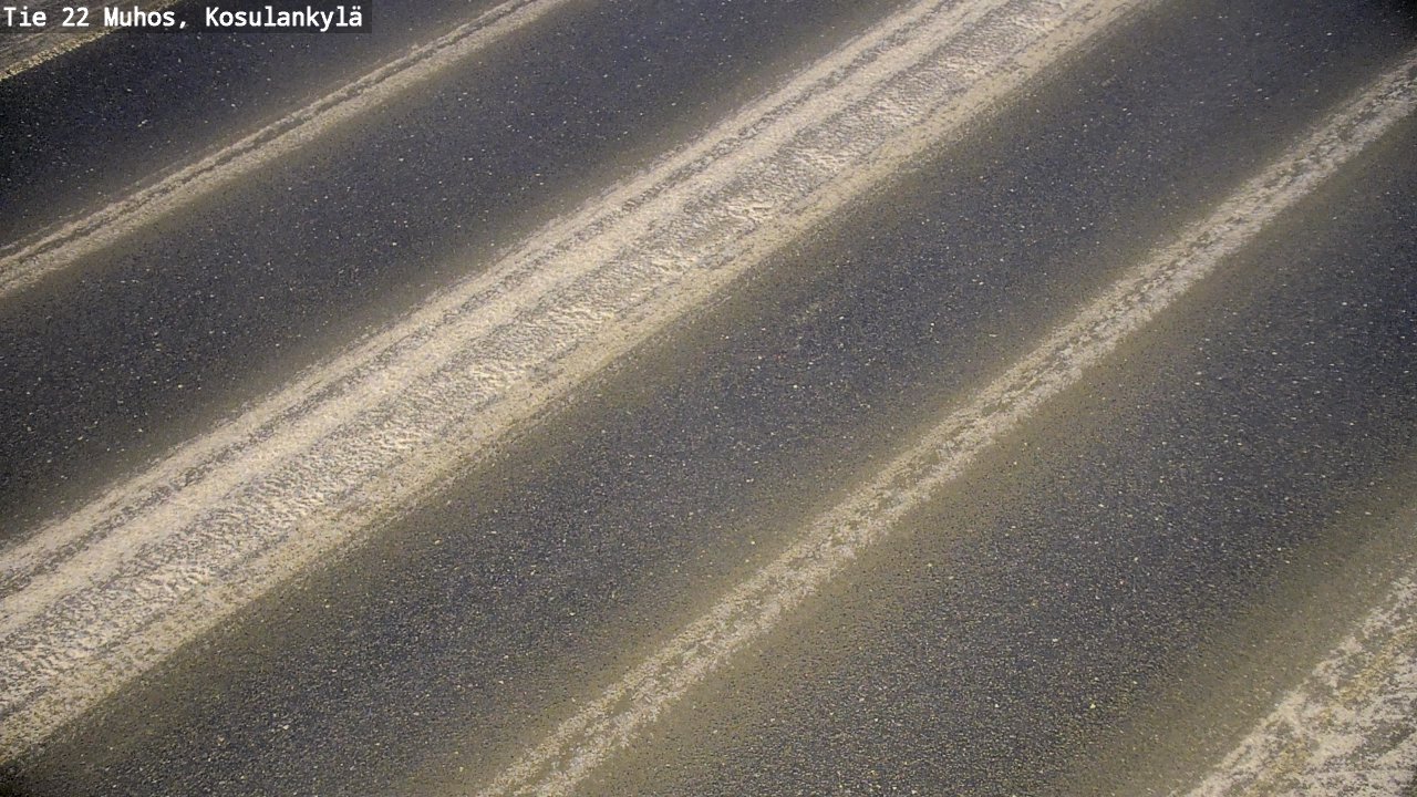 Weather Camera Image Väg 22 Muhos, Kosulankylä, Muhos, Pohjois-Pohjanmaa