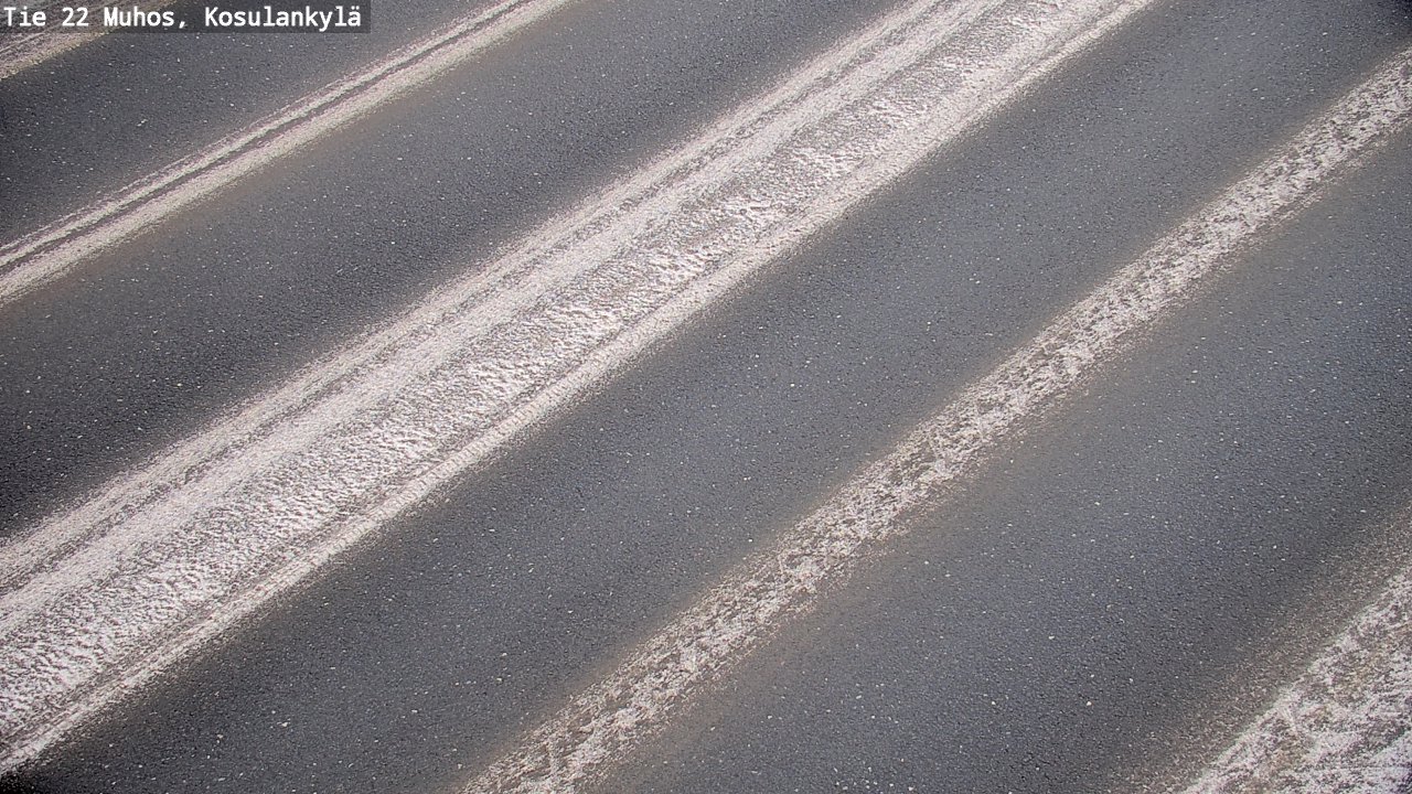 Weather Camera Image Väg 22 Muhos, Kosulankylä, Muhos, Pohjois-Pohjanmaa