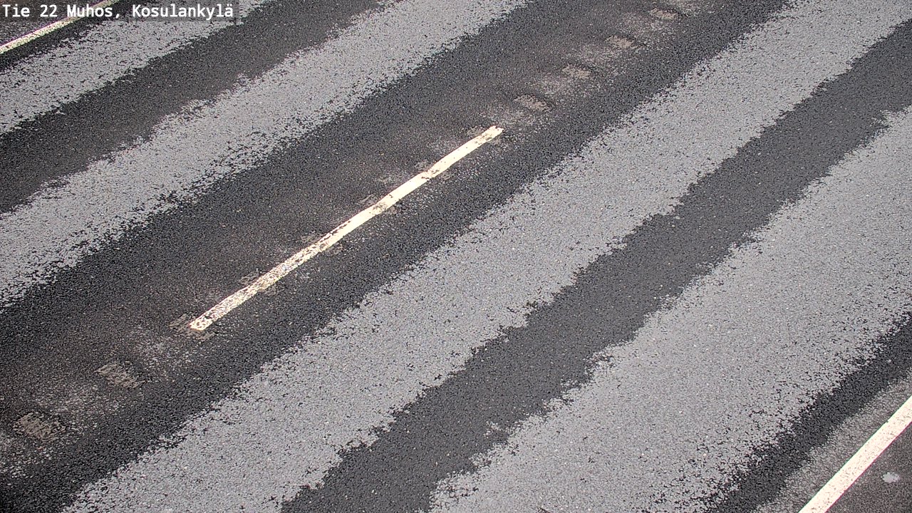 Weather Camera Image Road 22 Muhos, Kosulankylä, Muhos, Pohjois-Pohjanmaa