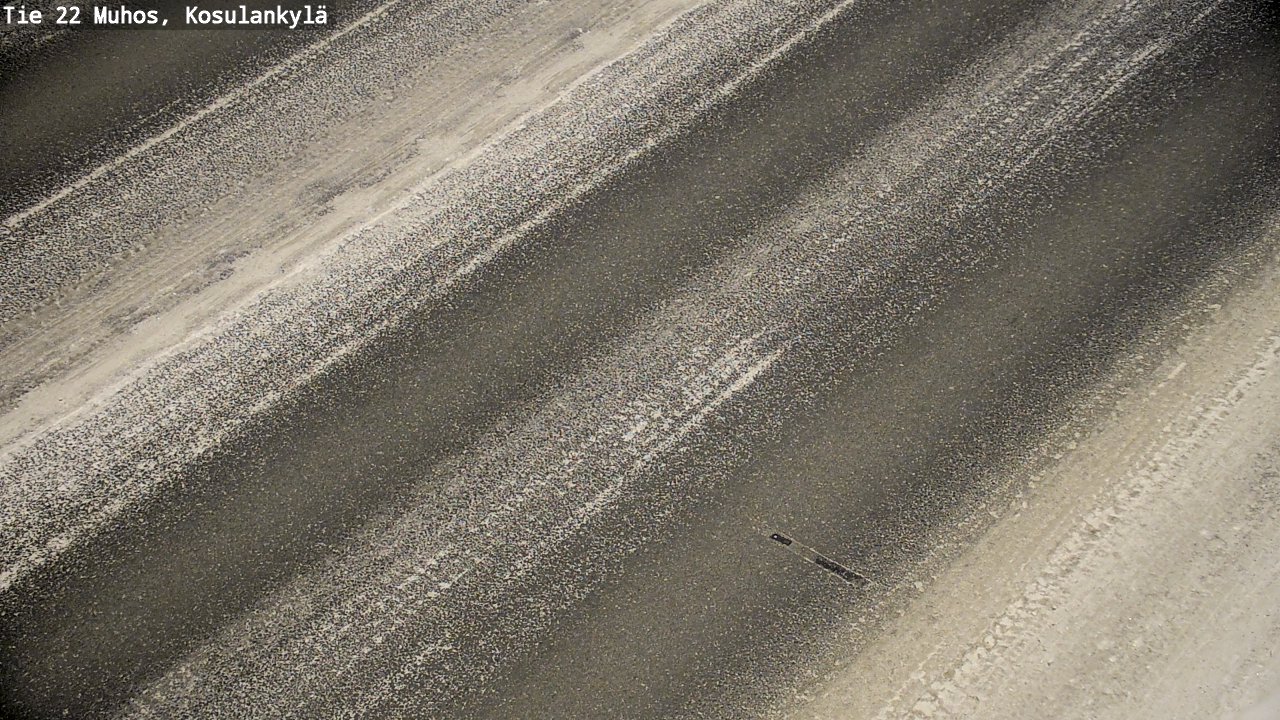 Weather Camera Image Väg 22 Muhos, Kosulankylä, Muhos, Pohjois-Pohjanmaa