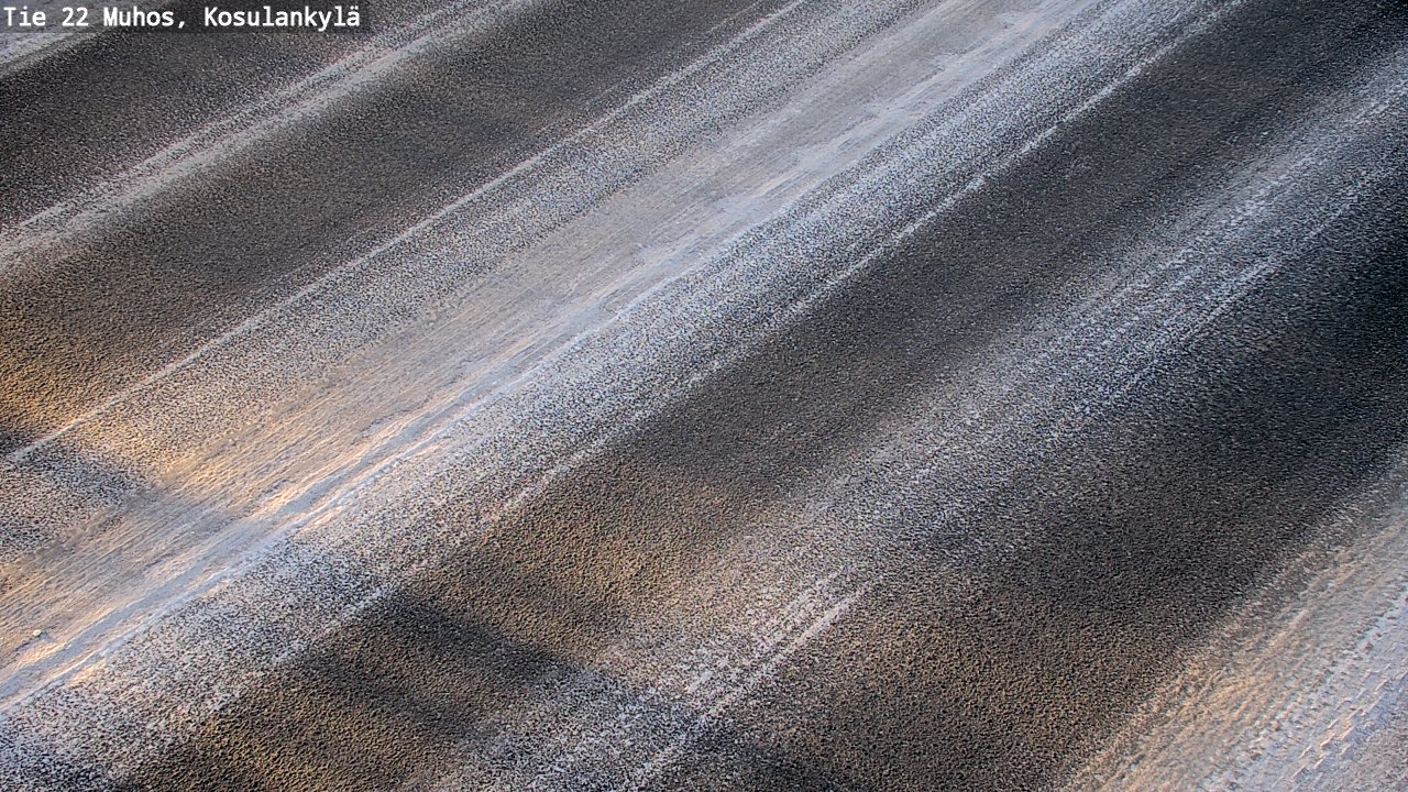 Weather Camera Image Road 22 Muhos, Kosulankylä, Muhos, Pohjois-Pohjanmaa